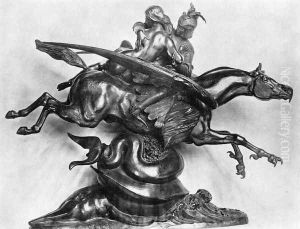 Roger and Angelica by Antoine-louis Barye