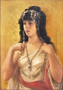 Potrait Einer Schonheit Im Orientalischem Gewand by William Clarke Wontner