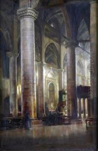 Cathedral Interiorwith Figures