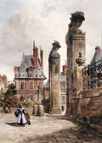 Grille des Hermes, Porte Dauphine, Palace of Fontainebleau, 1832 - view 1