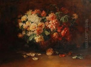 Still Life Of Roses by Catherine Mary Wood
