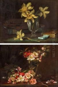 Still Life Study Of Daffodils In A Vase Still Life Study Of Daffodils In A Vase