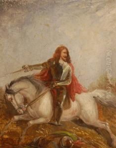 King Charles I On Horseback by Charles King Wood