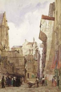 Rue des Pretes, St. Germain L'Auxerrois, Paris by Thomas Shotter Boys