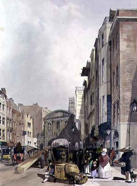Temple Bar, from the Strand (2), 1842 - view 1