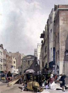 Temple Bar, from the Strand (2), 1842 by Thomas Shotter Boys