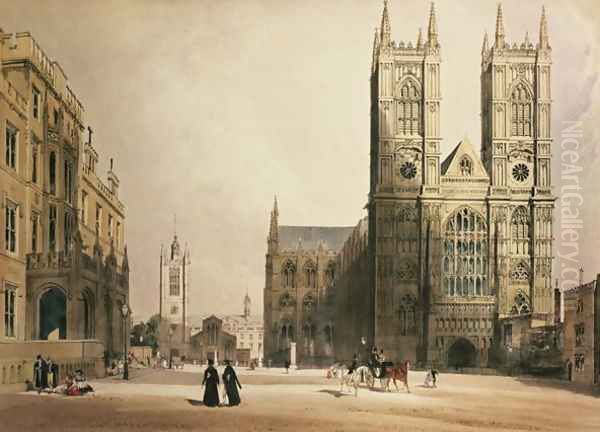 Westminster Abbey and Hospital, 1842 - view 1
