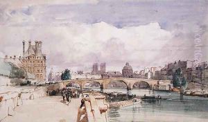 Le Pont Royal, Paris, c.1828 by Thomas Shotter Boys