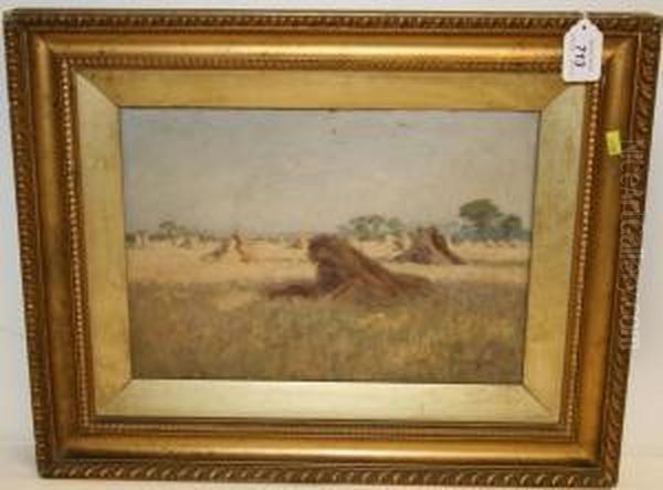 Haystacks In A Field - view 1