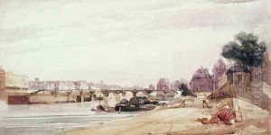The Pont des Arts, Paris by Thomas Shotter Boys
