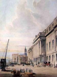 The Custom House, 1842 by Thomas Shotter Boys