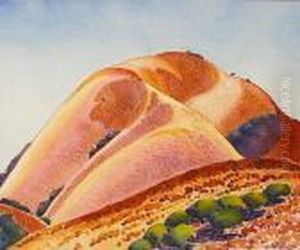 Summer Hillside, Thought To Be Salinas Valley by Stanley Huber Wood