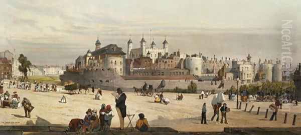 The Tower and Mint, from Great Tower Hill, 1842 - view 1
