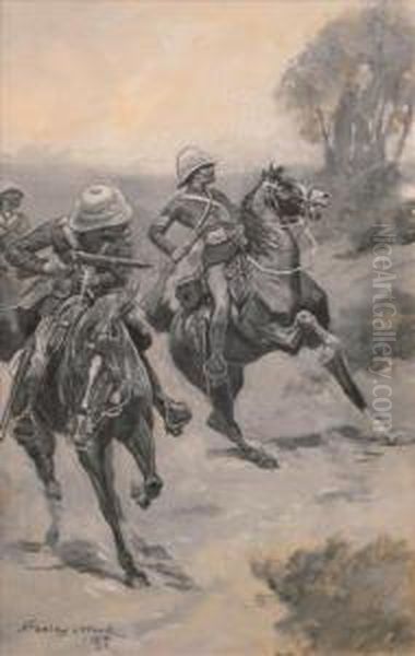 British Cavalryunder Fire - view 1