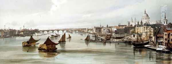 St. Paul's Cathedral and Blackfriars, 1842 - view 1
