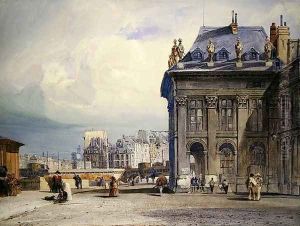 Ile de la Cite, 1831 by Thomas Shotter Boys