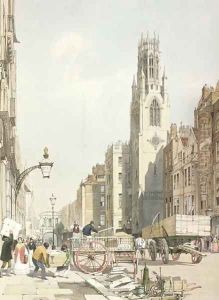 St. Dunstan's, Fleet Street,1842 by Thomas Shotter Boys