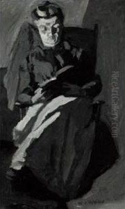 Woman Reading by William John Wood