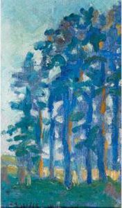 Landscape In Blue by William John Wood