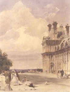 View near the Pont Royal, with the Pavillon de Flore, Tuileries by Thomas Shotter Boys