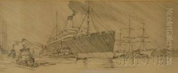 Ships In The Harbor. - view 1