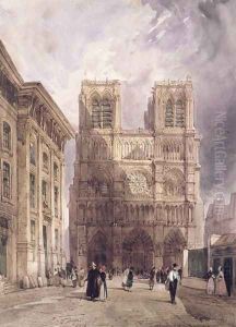 The Cathedral of Notre Dame, Paris, 1836 by Thomas Shotter Boys