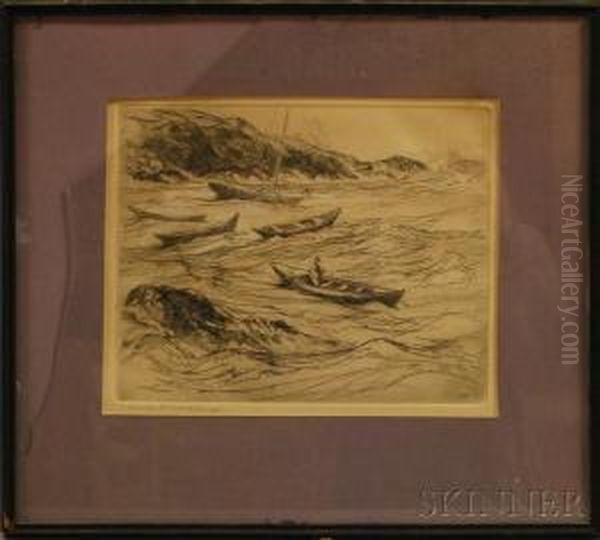 Dories In A Rough Sea - view 1
