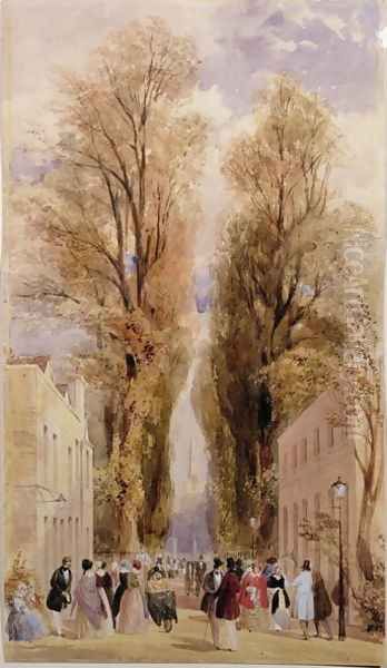 The Old Well Walk, Cheltenham, c.1840 - view 1