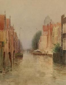 A Venetian Canal Scene A Venetian Canal Scene