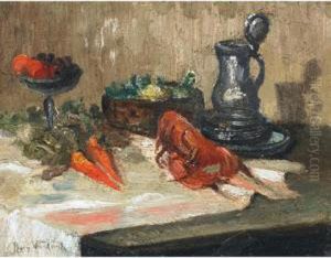 Still Life With Tankard by Percy Franklin Woodcock