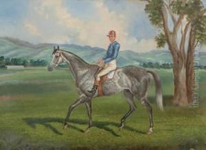 Jockey Mounted On Dappled Gray
