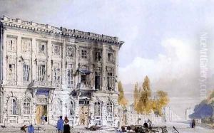 The café d'Amitié and Hotel of Prince Frederick, Brussels 1830