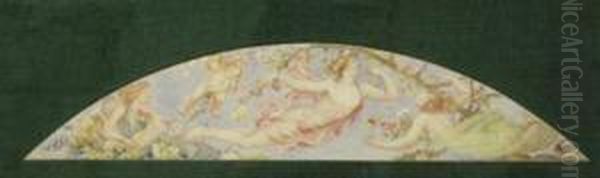 Classical Figures; Designs For Mural Lunettes - view 1