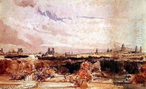 Paris viewed from the Champs Elysees