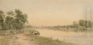 Henley; Pangbourne, A Pair, Signed And Dated 1869