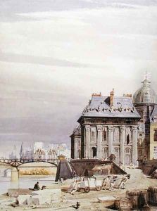 L'Institut de France, Paris, 1830 by Thomas Shotter Boys