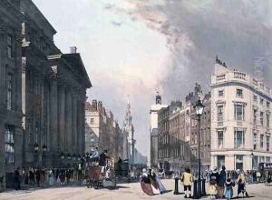 Mansion House and Cheapside, from 'London As It Is', 1842