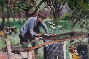 The Poultry Farmer by Albert Woods