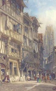 View of Rouen Cathedral by Thomas Shotter Boys