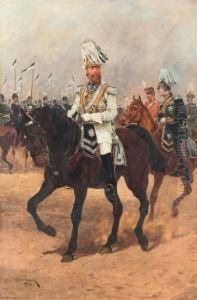 Portrait Of Kaiser Friedrich Iii, Emperor Of Germany by Richard Caton I Woodville
