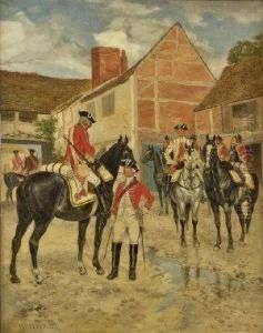 Leaving The Billet; The Advance Guard by Richard Caton I Woodville