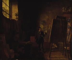 The Artist's Studio by Richard Caton I Woodville