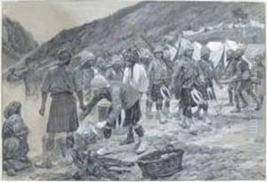 A Highland Regiment At Dusk