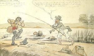 Throwing The Fly... by George Moutard Woodward