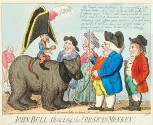 John Bull Shewing The Corsican Monkey by George Moutard Woodward