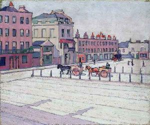 Cumberland Market, North Side, 1912 by Robert Polhill Bevan