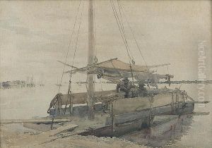 Grey Day Along Shore (back Bay, Biloxi)