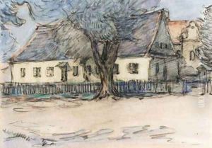 Polish village by Robert Polhill Bevan