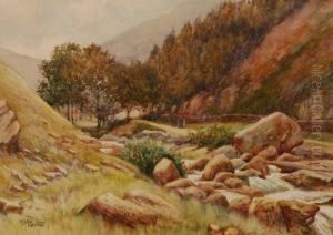 Pair Of Watercolours by Edgar Woollatt