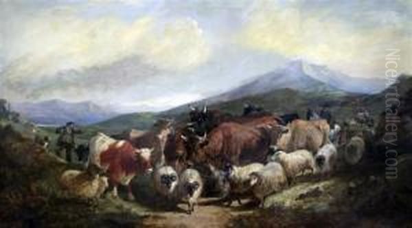Drovers In The Highlands - view 1